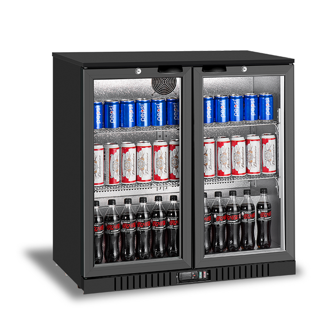 Atosa BB-208HEC Bar Fridge — three-quarter view