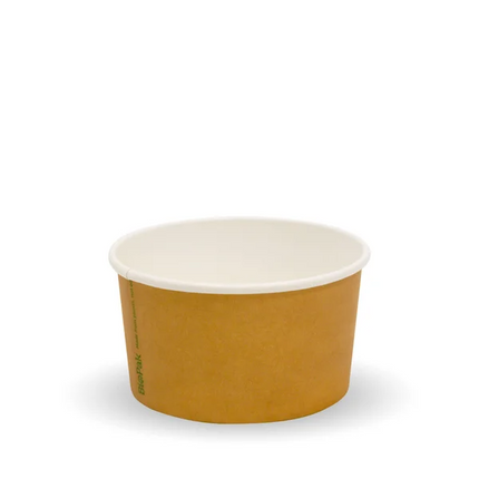 BioPak BB-BIC-3 90ml (3oz) ice cream cup printed