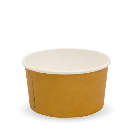 BioPak BB-BIC-5 150ml (5oz) ice cream cup printed