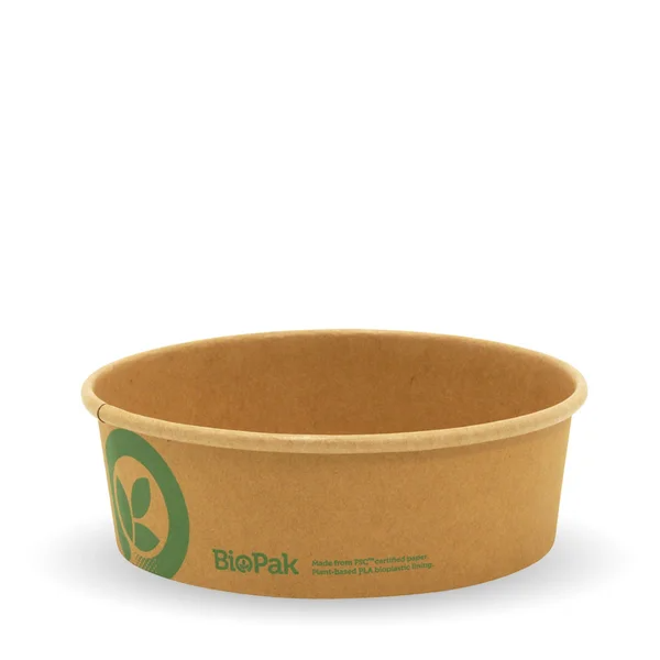 BioPak BB-BL-SMALL 500ml small bowl printed kraft-look