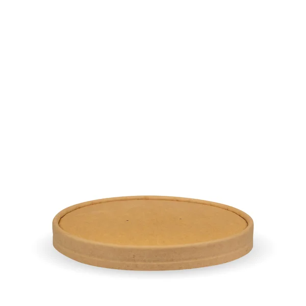 BioPak BB-BLL-148-PAPER 1,000ml large bowl lid printed kraft- look