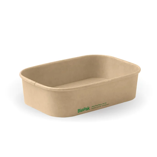 BioPak BB-LB-500-N 500ml rectangle container with lining
