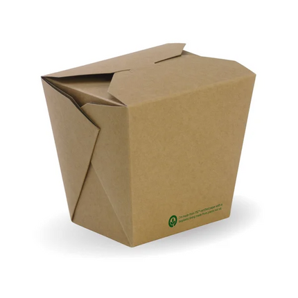 BioPak BB-NB-32 960ml (32oz) noodle box printed kraft