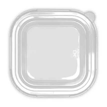BioPak BB-SBL-PLA Square plant fibre lid clear