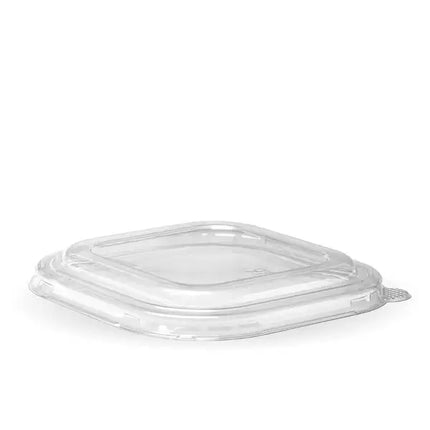 BioPak BB-SBL-PLA Square plant fibre lid clear