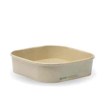 BioPak BB-SLB-750-N 750ml square container with lining