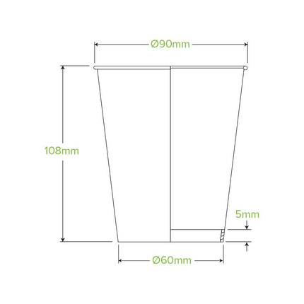 BioPak Single Wall Disposable Hot / Cold Takeaway Coffee Cups Art Series