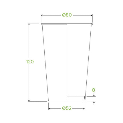 BioPak Single Wall Disposable Hot / Cold Takeaway Coffee Cups Art Series