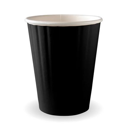 BioPak BC-12DWB 390ml (12oz) cup (fits large lids) black