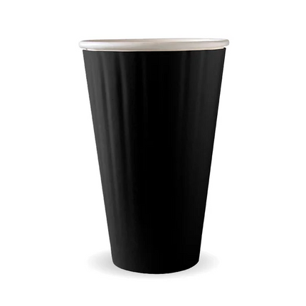 BioPak BC-16DWB 460ml (16oz) cup (fits large lids) black