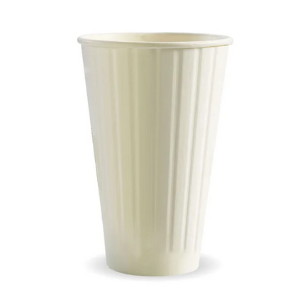 BioPak BC-16DWW 460ml (16oz) cup (fits large lids) white