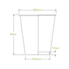 BioPak BCK-6-GS-V2 230ml (6oz) cup (fits small lids)