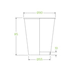 280ml / 8oz (90mm)  Qty:1000
