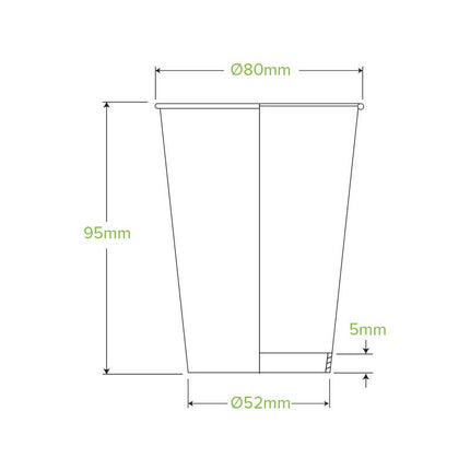 BioPak Single Wall Disposable Hot / Cold Takeaway Coffee Cups Art Series