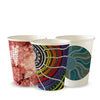 BioPak BC-8-CCAB-ART 280ml (8oz) cup (fits small lids) multi-colour