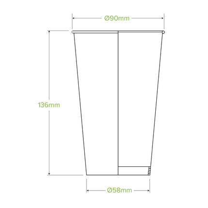 BioPak Cold Paper BioCup White
