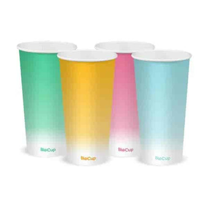 BioPak BCC-20-C 600ml / 20oz (90mm) cold paper cup coloured