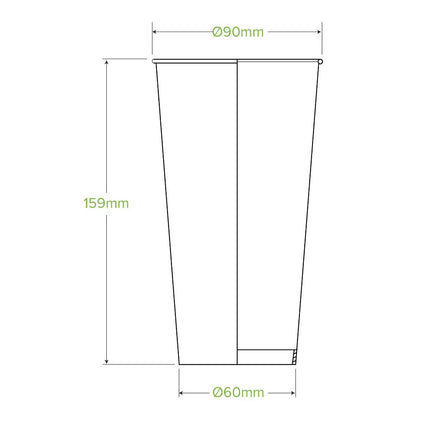 BioPak Cold Paper BioCup Green