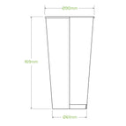650ml / 22oz (90mm) Qty:1000