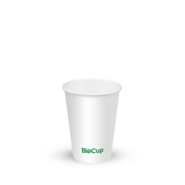 BioPak BCC-6-73-W 200ml / 6oz (73mm) water paper cup white