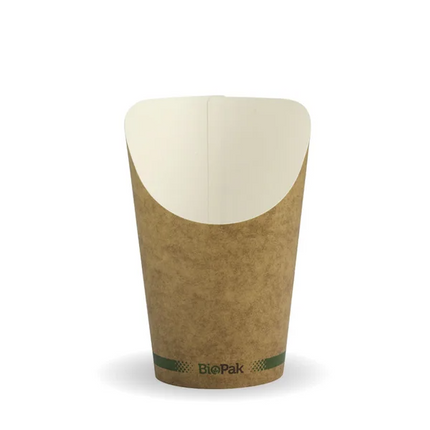 BioPak BCH-12 Small chip cup printed kraft-look