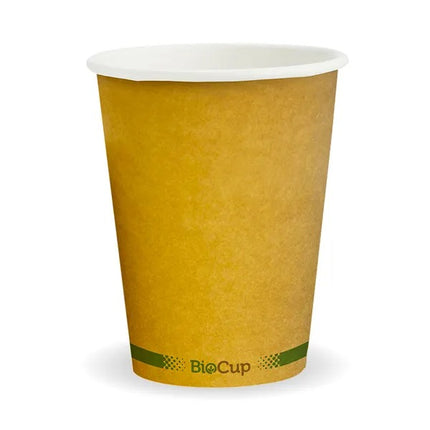 BioPak BCK-12-GS-V2 390ml (12oz) cup (fits large lids) kraft