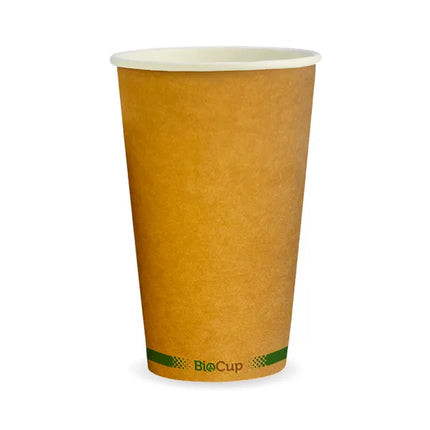 BioPak BCK-16-GS-V2 510ml (16oz) cup (fits large lids) kraft