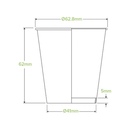 BioPak BCK-4-GS-V2 120ml (4oz) cup kraft