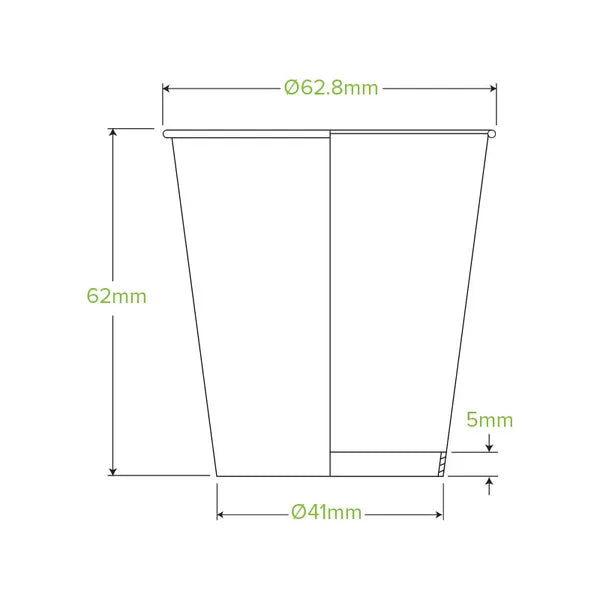 BioPak BCK-4-GS-V2 120ml (4oz) cup kraft