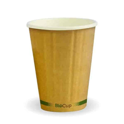 BioPak BCK-8DW-GS-V2 255ml (8oz) cup (fits small lids) kraft