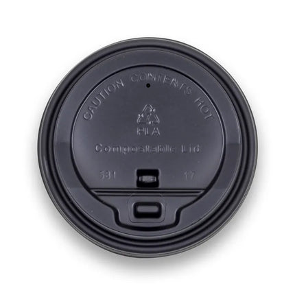 BioPak BCL-12PLA-R-B Reclosable CPLA 90mm Black