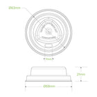 BioPak Plup Plant Fibre BioCup Lids for Hot Coffee Cups