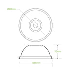 BioPak Plup Plant Fibre BioCup Lids for Cold Cups