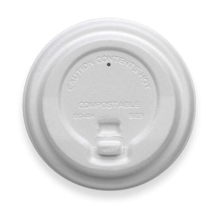 BioPak Plup Plant Fibre BioCup Lids for Hot Coffee Cups