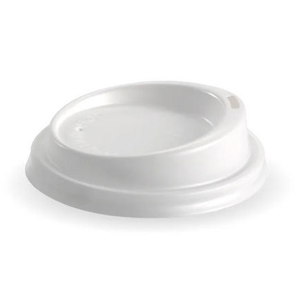 BioPak BCL-8W 80mm PS small lid fits all 80mm cups - white