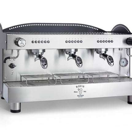 Bezzera 3L Black 3-Group Professional Espresso Machine BZB2016B3DE - BZB2016B3DE