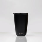 12oz huskeesteel cup & lid Qty:12 / Black