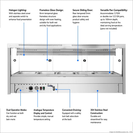 Bonvue BM17SC Bain Marie - Top View