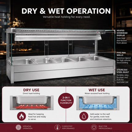 Bonvue BM17SC Bain Marie - Lighting Detail