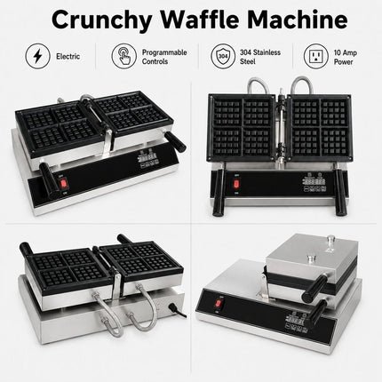 Boston Commercial Crunchy Waffle Machine CW2201B-D