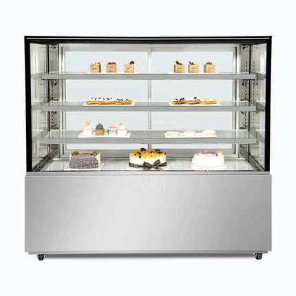 Bromic Cake Display | Cold Food Display 1500mm 686L 4 Tier - FD4T1500C-NR