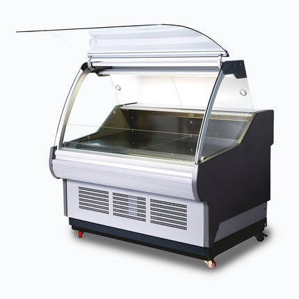 Bromic DD1250CG-NR Curved Glass Deli Display