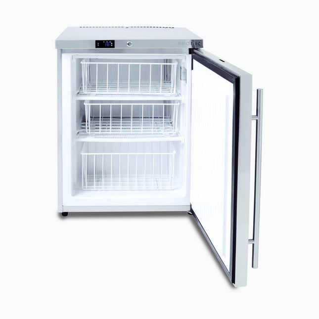 Bromic UBF0140SD underbench freezer — door open