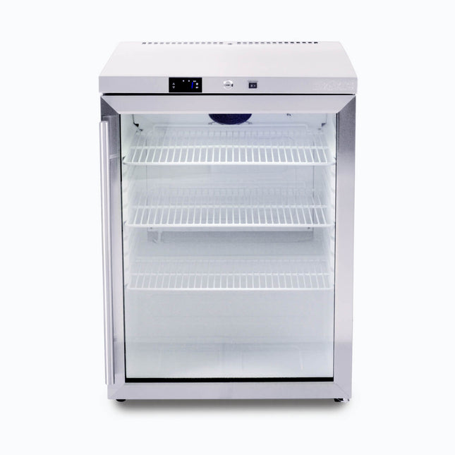 Bromic UBC0140GD underbench glass door display fridge — front view