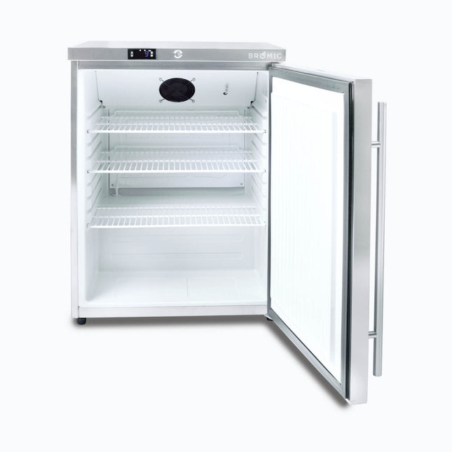 Bromic UBC0140SD undercounter storage fridge — door open