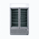 Bromic GM1100LS-NR Two Flat Glass Door Upright Display Fridge - 1082L