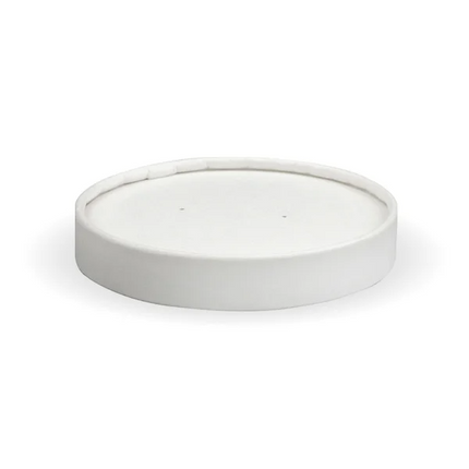 BioPak BSCL-8PAPER 250ml (8oz) bowl paper lid white