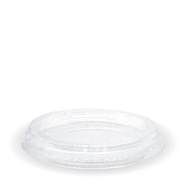BioPak C-76F 60ml sauce and 150-280ml cup flat lid