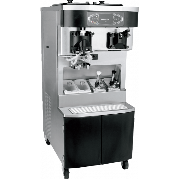 Taylor C606 Combination Shake & Soft Serve Machine with Heat Treat Cycle serving shakes and soft serve ice cream