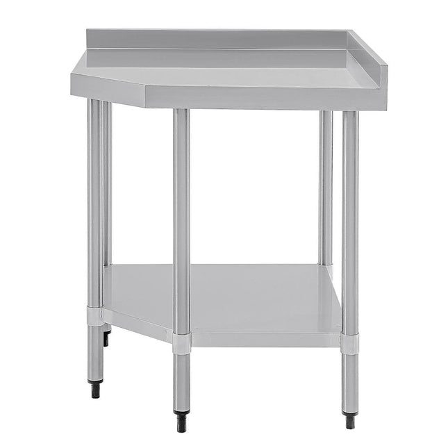 Vogue 430 Grade Stainless Steel Corner Tables